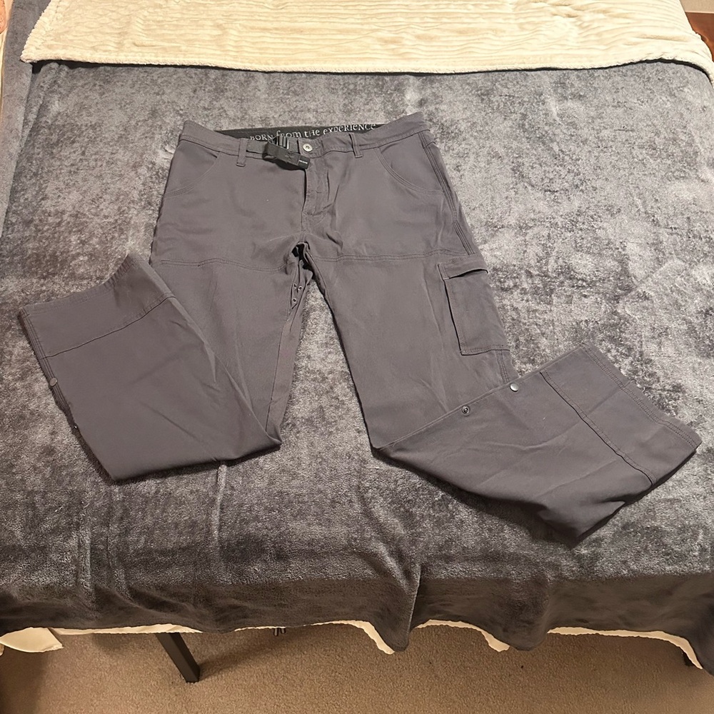 Prana Men's Dark Gray Cargo Pants
